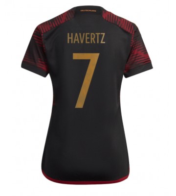 Tyskland Kai Havertz #7 Bortatröja Kvinnor VM 2022 Kortärmad